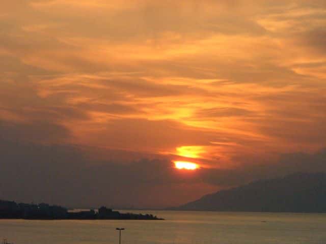 宍道湖の夕日